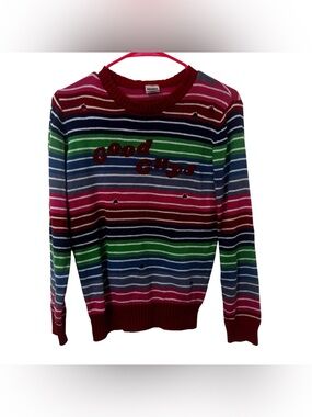 Spirit Halloween Good Guys youth  Striped Multicolor Knit Sweater size XL kids